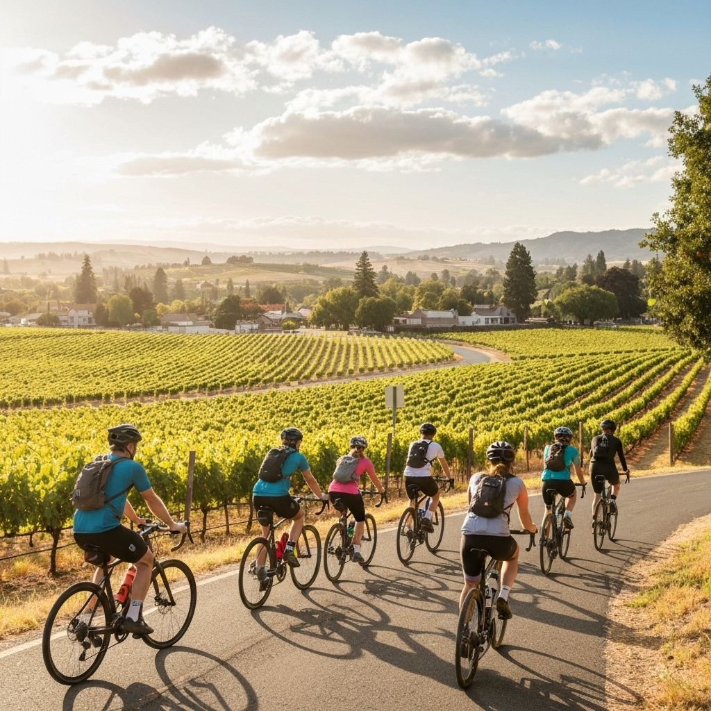 Wine country cycling tour